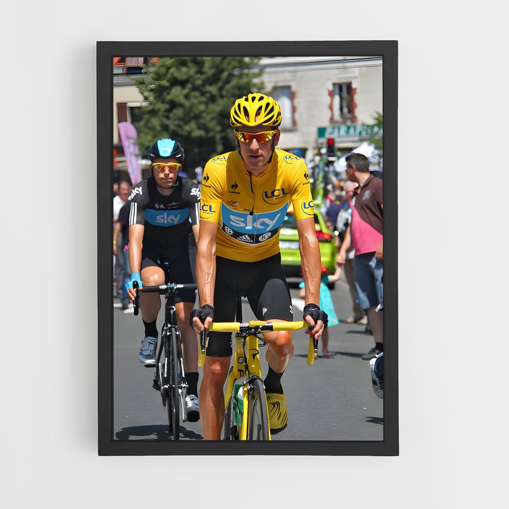 Poster Bradley de wiggins – affiche Cyclisme (vue 2)